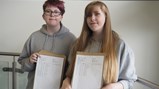 GCSE Results Day 2018 - Tori and Megan Barnes
