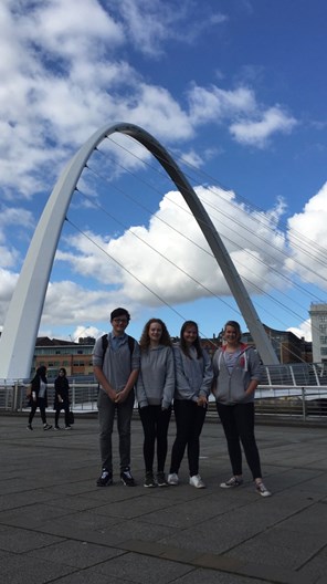Sun shines for geography field trip