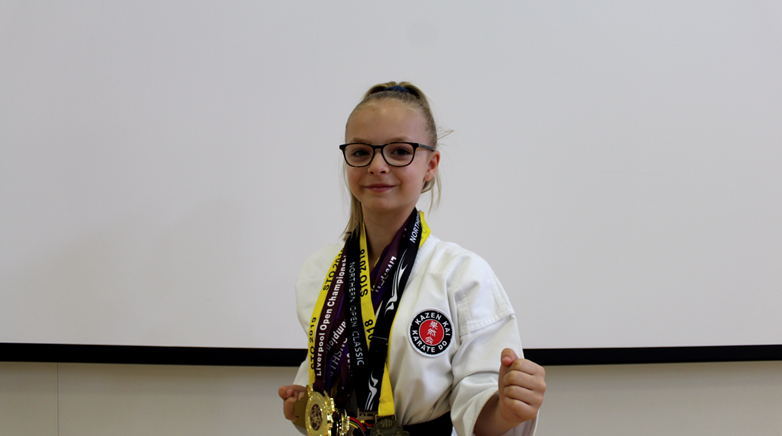 Karate kid Amelia | Easington Academy
