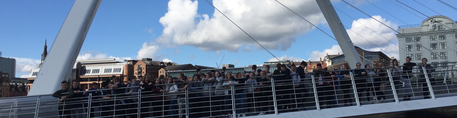 Sun shines for geography field trip