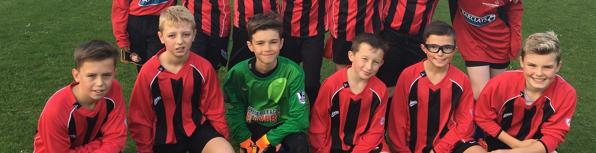Easington Academy Year 7 boys' football team - September 2017