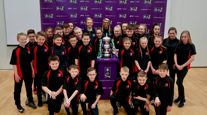 Footballers visit Easington!