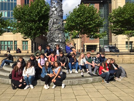 Sun shines for geography field trip